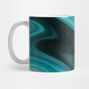 liquid art - liquid paint - blue - teal blue Mug